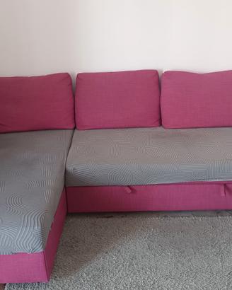 Divano letto 4 posti con chaise-longue