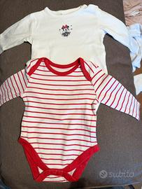 body maniche lunghe Minnie neonata 0-3/3-6 mesi