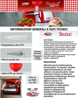 Passapomodoro elettrico  Swuizzy