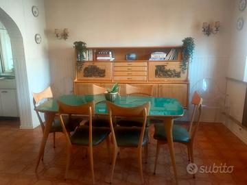 sala da pranzo vintage anni '50 stile Ico Parisi