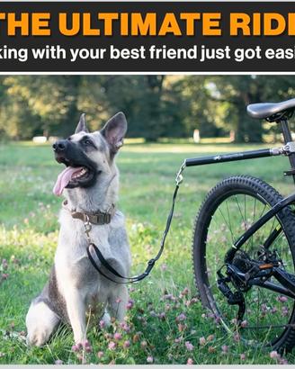 Guinzaglio per cani da bicicletta girevole a 180°