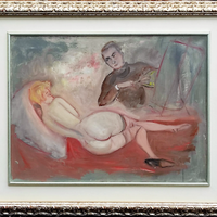 Giovanni STRADONE olio su tela cm 60x80 STORICO