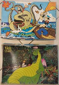Coppia Puzzle Vintage Clementoni Anni '70
