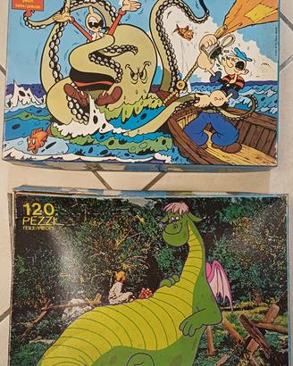 Coppia Puzzle Vintage Clementoni Anni '70