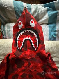 Felpa Bape 1st Shark Red Camo  Hoodie 