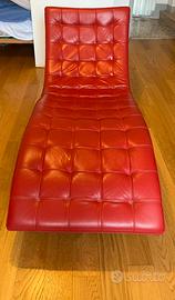 Poltrona chaise long GURIAN dolce vita in pelle