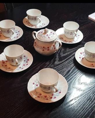 Servizio da tè/caffè in porcellana Limoges Bernard