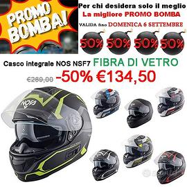 CASCO INTEGRALE NOS FIBRA VETRO -50% PROMO BOMBA