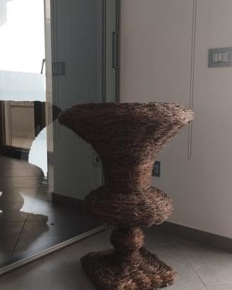 Vaso vimini arredo