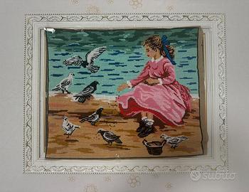Quadro ricamato a mano