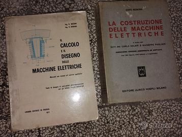 Macchine elettriche - libri vecchi anni 60-70