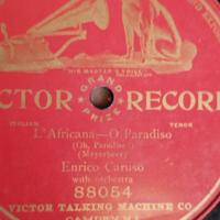 Disco 78 giri Enrico Caruso l'Africana-O Paradiso