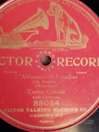 Disco 78 giri Enrico Caruso l'Africana-O Paradiso