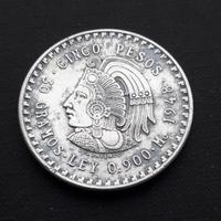 ARGENTO _ 5 pesos MESSICO 1948 _ 30gr