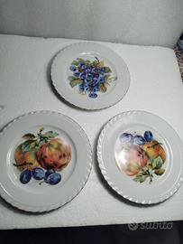 Tris di Piatti da Dessert Vintage  Thun