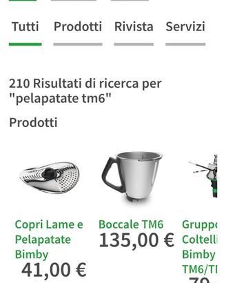 Coprilame/Pelapatate Bimby TM5/TM6