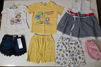 8 pezzi abbigliamento estivo bimba 24/30 mesi