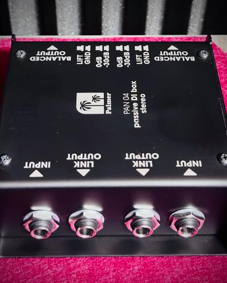 DI Box Palmer PAN 04 Stereo Passiva|MadeInGermany