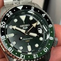 Seiko 5 sport gmt nero verde nuovo