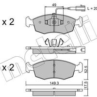 PASTIGLIE FRENO FIAT PUNTO EVO - LANCIA YPSILON