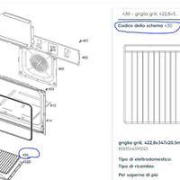 Electrolux Griglia+Leccarda EOH2H00BX originali