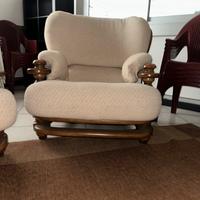 Poltrone struttura in legno di pregio