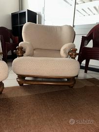 Poltrone struttura in legno di pregio