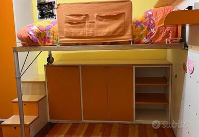 Letto a castello con armadio - Cameretta Tumidei