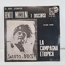 Disco vinile Le voci storiche Benito Mussolini