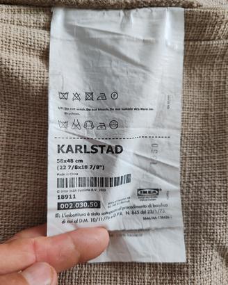 fodera cuscini ikea karlstad
