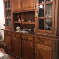 Arte povera Credenza con vetrina come nuova