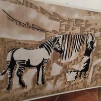 quadro Banksy su cartone 