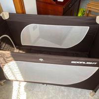 Lettino campeggio con materasso, seggiolino auto