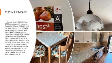 Cucina Lineare Completa di Elettrodom. e accessori