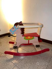 Cavallo dondolo legno