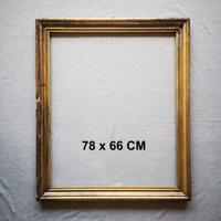 Cornice legno stucco dorato foglia - '800