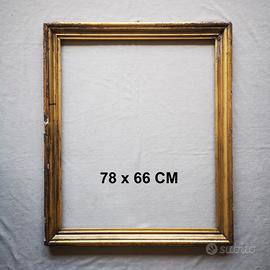 Cornice legno stucco dorato foglia - '800