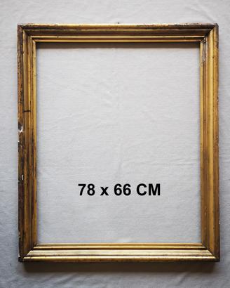 Cornice legno stucco dorato foglia - '800