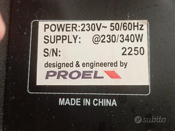 Coppia di casse amplificate  italian stage