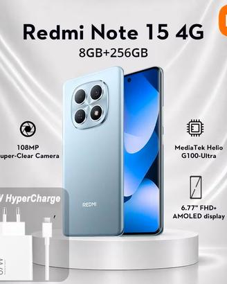 XIAOMI REDMI NOTE 15 4G Smartphone 8GB+256GB Blu G