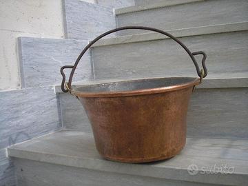 PAIOLO  ANTICO ARTIGIANALE IN RAME