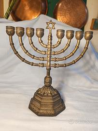 Menorah Chanukkiah 9 bracci
