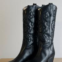 Stivali texani in vera pelle made in Italy