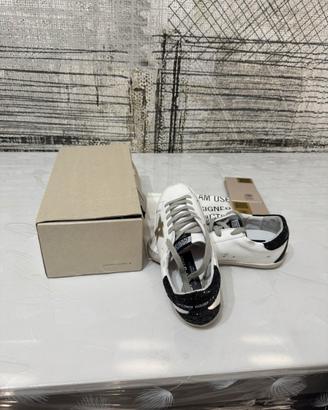 Golden Goose tg 39 bianche e nere brillantinate