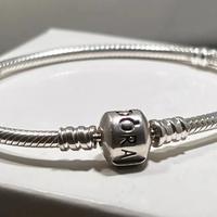 Bracciale Pandora argento chiusura clip originale