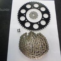 Kit catena+corona+pignone derbi senda 50