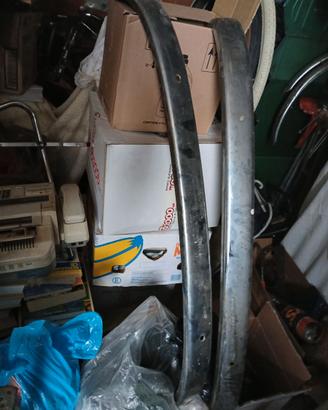 Coppia di paraurti cromato vecchia Cinquecento