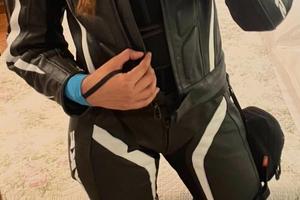 Tuta moto divisibile da donna 46 Spyke usata poco