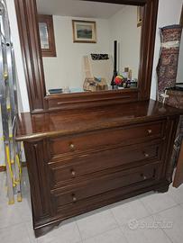 Cassettone como’ con comodini arte povera veneta