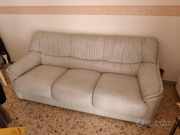 divano in pelle 3 posti